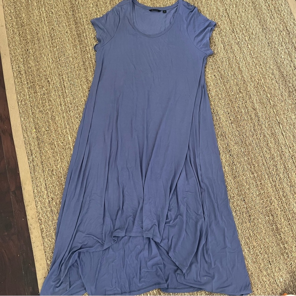H By Halston Blue Maxi Slight High Low T Shirt Dress Women’s size 1X